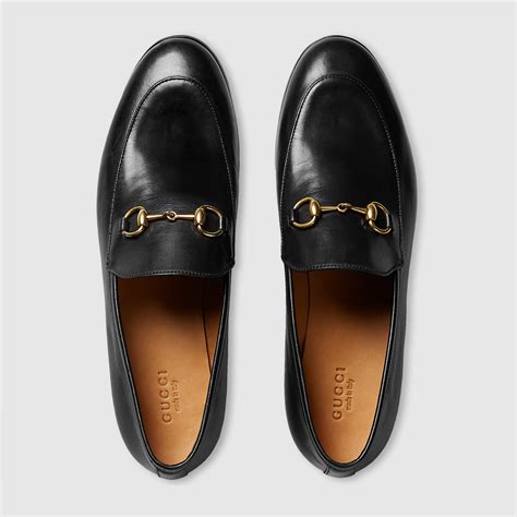 Women's Gucci Jordaan loafer in black leather 